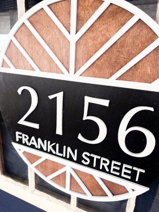 Personalized Address Door Hanger Welcome Home with Style - Image 2