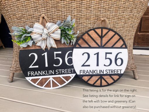Personalized Address Door Hanger Welcome Home with Style - Image 4