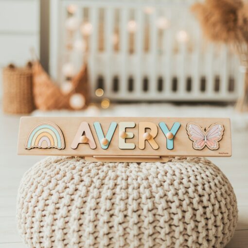 Personalized Wooden Name Puzzle A Cherished Gift for Little Explorers - Image 5