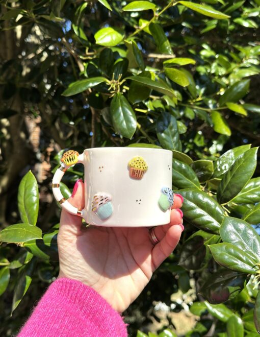 Exquisite Handmade Ceramic Mug with Custom Wood Slice Gift Box A Timeless Treasure for Special Occasions - Image 5