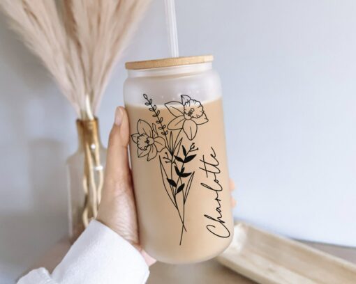 Personalized Birth Flower Tumbler A Timeless Gift for Her - Image 4