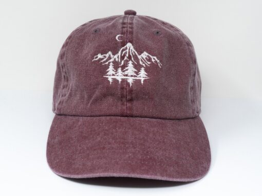 Embroidered Mountain Forest Baseball Cap Escape into Nature's Embrace - Image 4