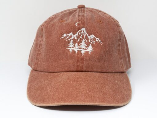 Embroidered Mountain Forest Baseball Cap Escape into Nature's Embrace - Image 6
