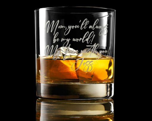 Personalized Handwriting Whiskey Glass Premium Engraved Keepsake with Gift Box - Image 4