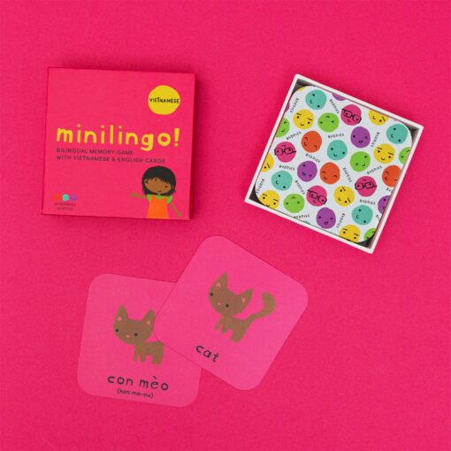 Minilingo Bilingual Flashcards for Vietnamese and English Learning | Montessori-Inspired Memory Game for Kids - Image 5