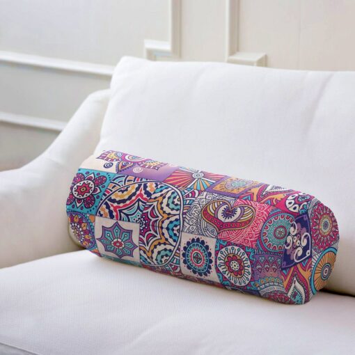 Vibrant Ethnic Bolster Mandala Magic for Comfort and Style - Image 4