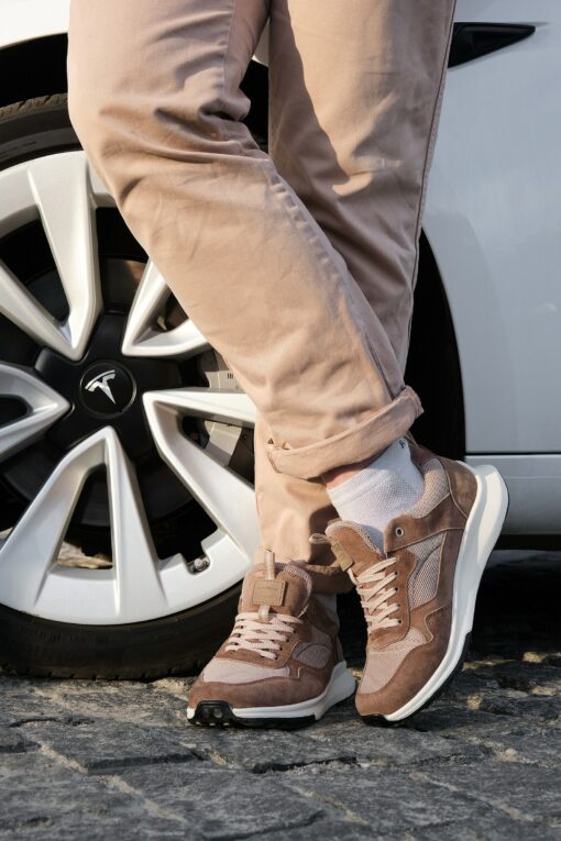 Handmade Men's Leather Sneakers Comfort and Style in Every Step - Image 2