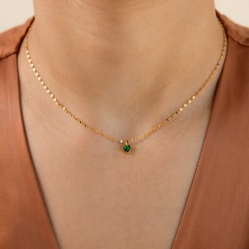 Petite Jade Heart Necklace A Timeless Treasure for Your Loved One - Image 3