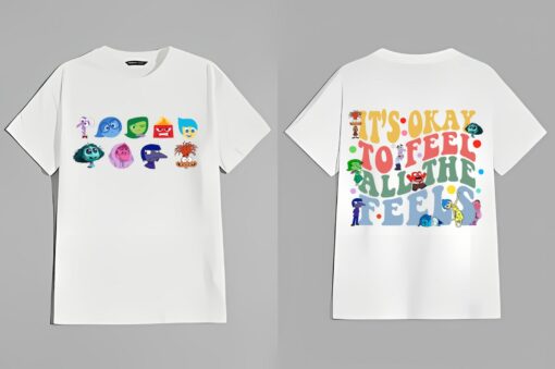 Embrace Your Emotions The Ultimate Disney Inside Out Mental Health Tee - Image 2