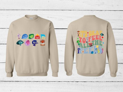 Embrace Your Emotions The Ultimate Disney Inside Out Mental Health Tee - Image 3