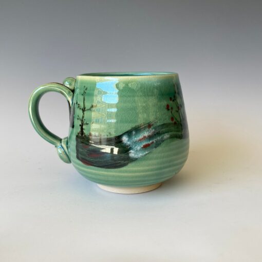 Green Hills A Ceramic Masterpiece for Your Daily Brew - Image 3
