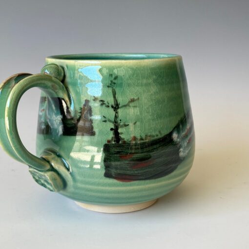 Green Hills A Ceramic Masterpiece for Your Daily Brew - Image 4
