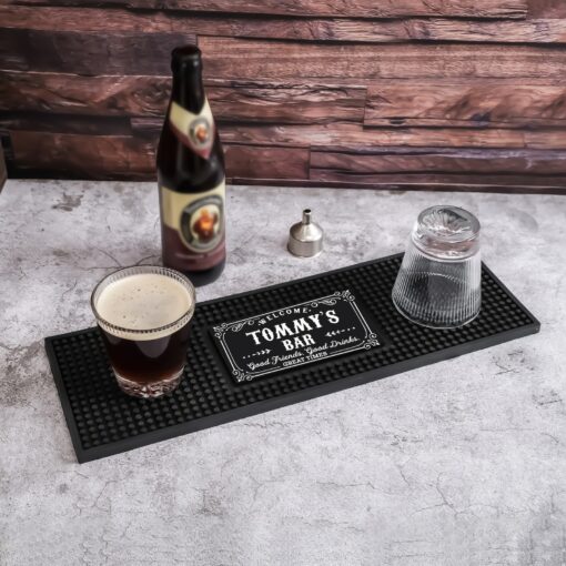 Personalized Bar Mat Elevate Your Home Bar with Custom Art Deco Flair - Image 5