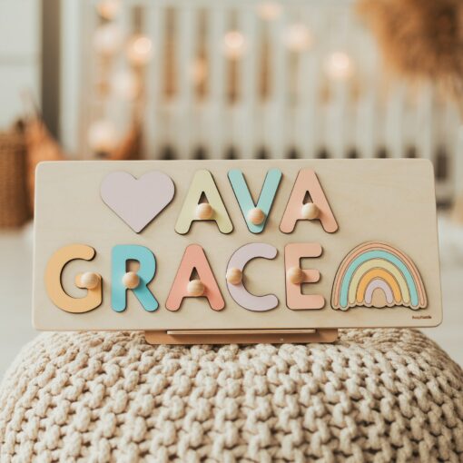 Personalized Name Puzzle A Unique Baby Shower Gift for Toddlers and Preschoolers - Image 4