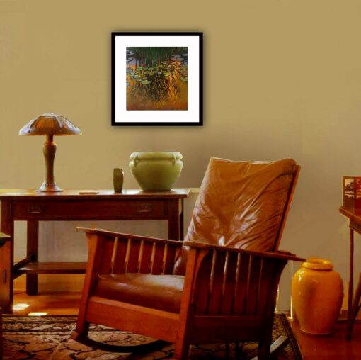Dusk on the Pond A Tranquil Sunset Gicl?e Print by Jan Schmuckal - Image 3
