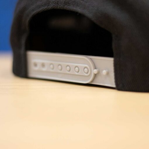 Fred the Ghost Embroidered Ghost Snapback Hat | Classic Black and Gray - Image 4