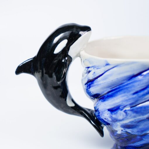 Orca Sky Blue Ceramic Mugs Dive into the Depths of Oceanic Charm - Image 6