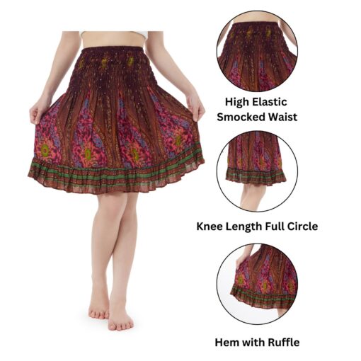 Enchanting Red Boho Skirt A Bohemian Rhapsody for Trendy Souls - Image 5