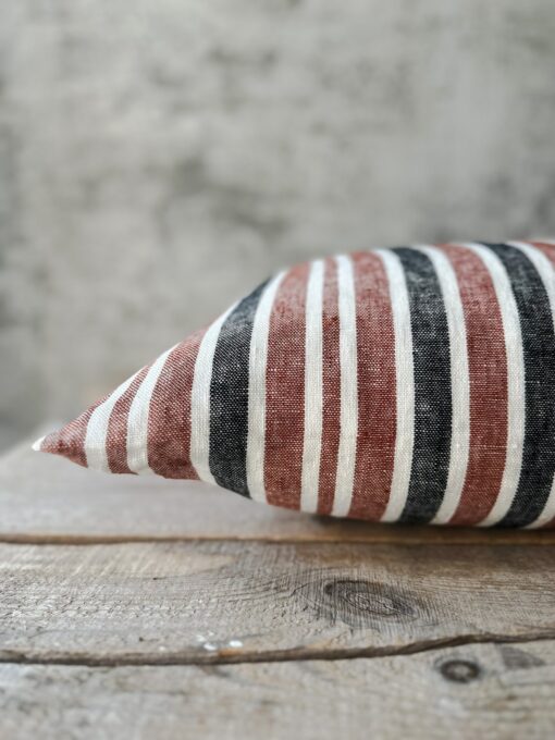Striped Linen Pillowcase Farmhouse Charm for Your Cozy Retreat - Image 2