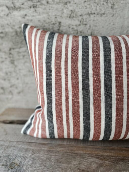 Striped Linen Pillowcase Farmhouse Charm for Your Cozy Retreat - Image 3