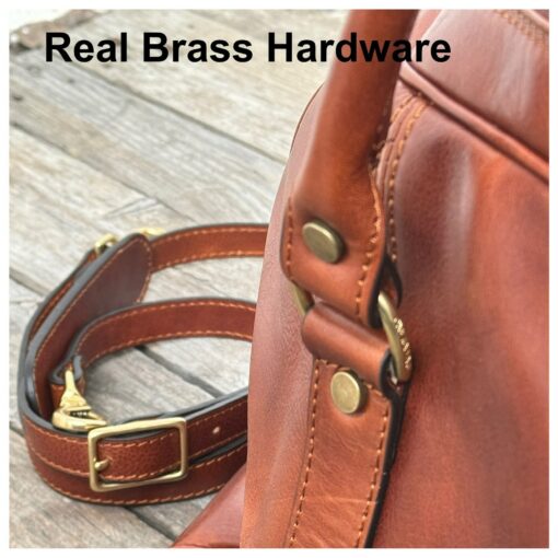 Premium Leather Travel Companion Your Ultimate Weekender and Gym Buddy - Image 6