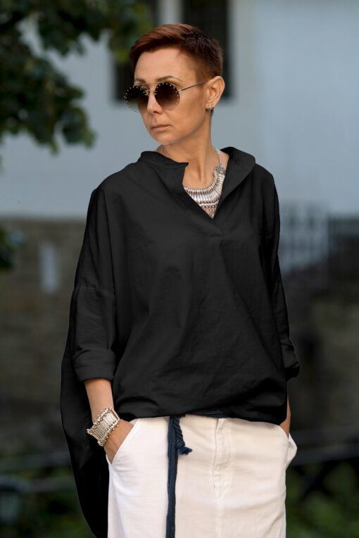 Breezy Linen Sanctuary Oversized Blouse, Tunic, and Shirt Dress for Effortless Style - Image 6