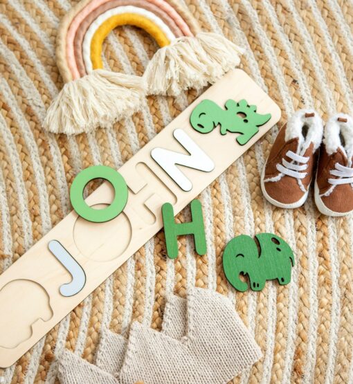 Personalized Name Puzzle A Cherished Keepsake for Your Little One's Milestones - Image 2
