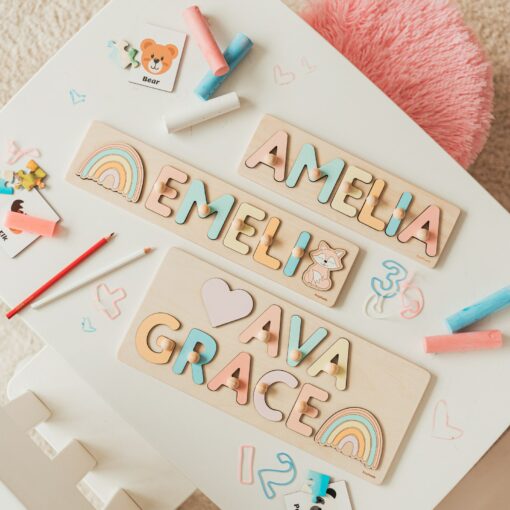 Personalized Montessori Name Puzzle A Journey of Learning and Discovery - Image 4
