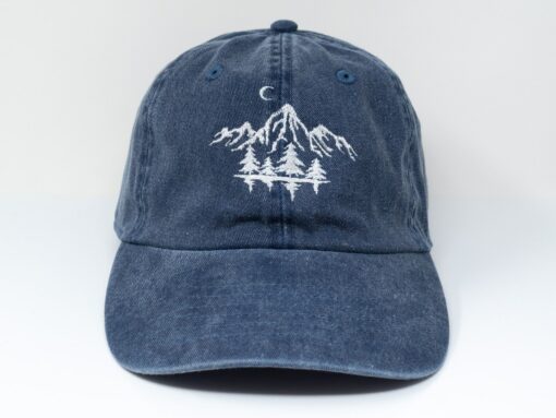 Embroidered Mountain Forest Baseball Cap Escape into Nature's Embrace - Image 3