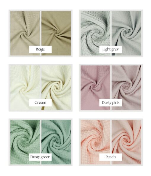 Personalized Muslin Waffle Blanket Embroidered Name for Baby Girl, Perfect for Baby Showers and Newborns - Image 2