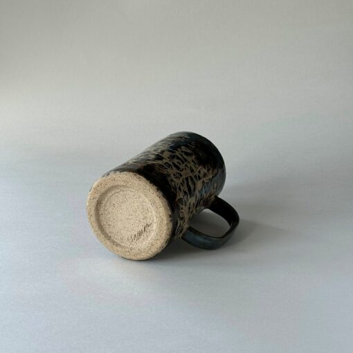 Handmade Cheetah Print Ceramic Mug with Glaze Drip Design Unleash Your Wild Side - Image 4