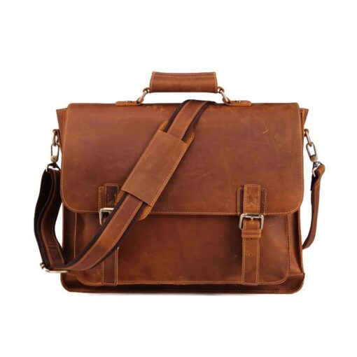 Premium Buffalo Leather Laptop Bag The Ultimate Companion for Professionals - Image 6