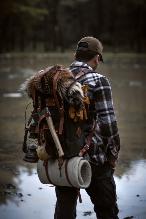 Rugged Leather Hunting Backpack Your Ultimate Outdoor Companion for Adventure and Style - Image 6