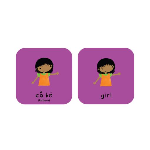 Minilingo Bilingual Flashcards for Vietnamese and English Learning | Montessori-Inspired Memory Game for Kids - Image 6