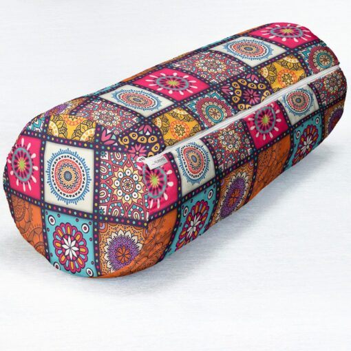Vibrant Ethnic Bolster Mandala Magic for Comfort and Style - Image 3