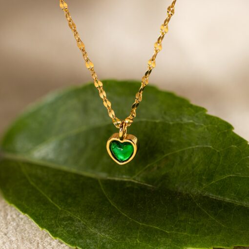 Petite Jade Heart Necklace A Timeless Treasure for Your Loved One - Image 2