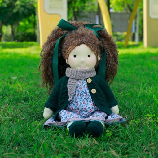 Waldorf Doll Organic Cotton Rag Doll, Perfect Gift for Kids, Collectors, Weddings, and Birthdays, Presented in an Exquisite Box - Image 3