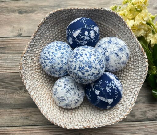Blue Chinoiserie Decor Ball A Touch of French Toile Charm for Your Farmhouse - Image 2