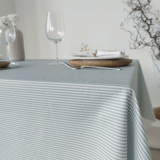 Azure Skies French Coated Tablecloth Elevate Your Dining Experience - Image 3