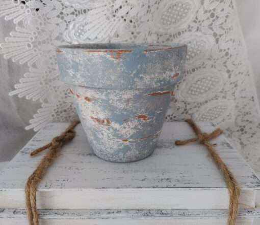 French Country Charm Rustic Terracotta Planter with Aged Elegance - Image 3