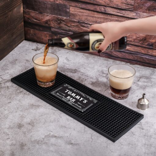 Personalized Bar Mat Elevate Your Home Bar with Custom Art Deco Flair - Image 3