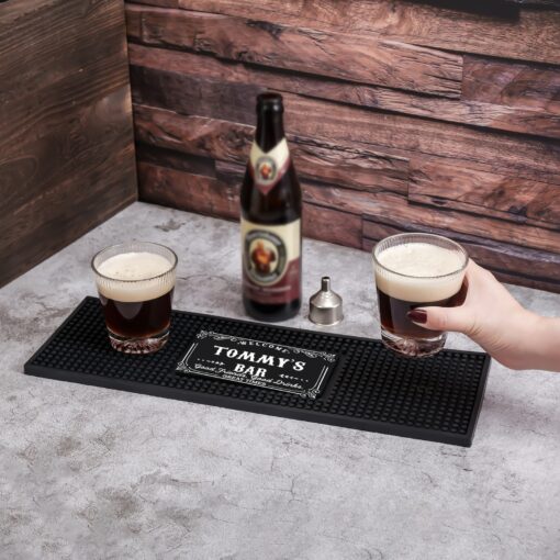 Personalized Bar Mat Elevate Your Home Bar with Custom Art Deco Flair - Image 2