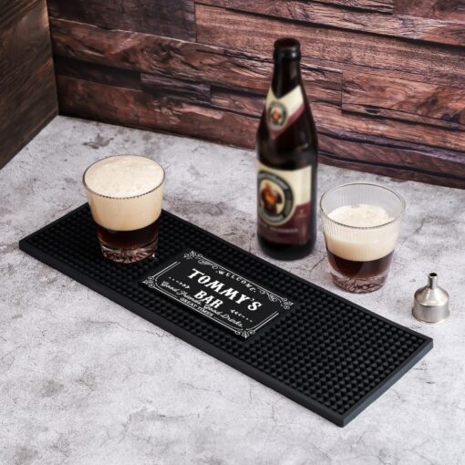 Personalized Bar Mat Elevate Your Home Bar with Custom Art Deco Flair - Image 4