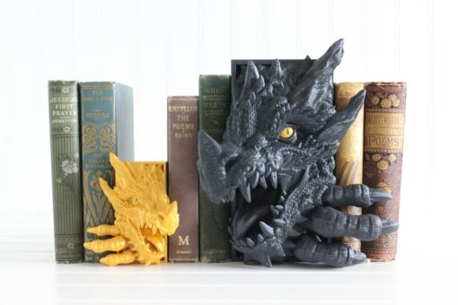 Enchanting Dragon Book Nook Immerse Yourself in Fantasy with a Voice-Activated Bookend - Image 4