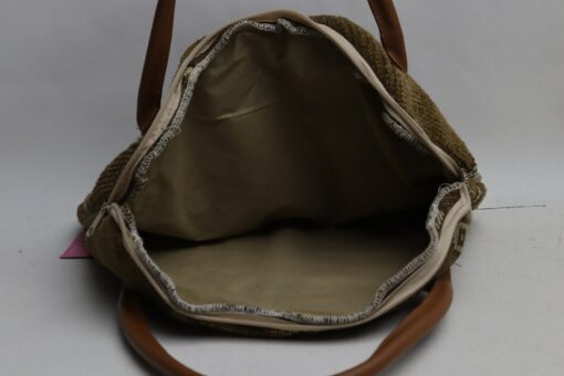 Bohemian Rhapsody A Symphony of Wool, Leather, and Ethnic Charm in a Unique 10x14" Handbag (No. 62) - Image 5