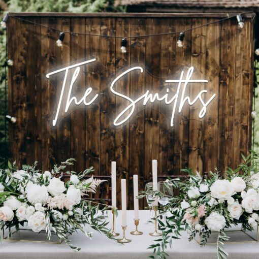 Custom Wedding Neon Sign Illuminate Your Special Day with Personalized Neon Decor - Image 3