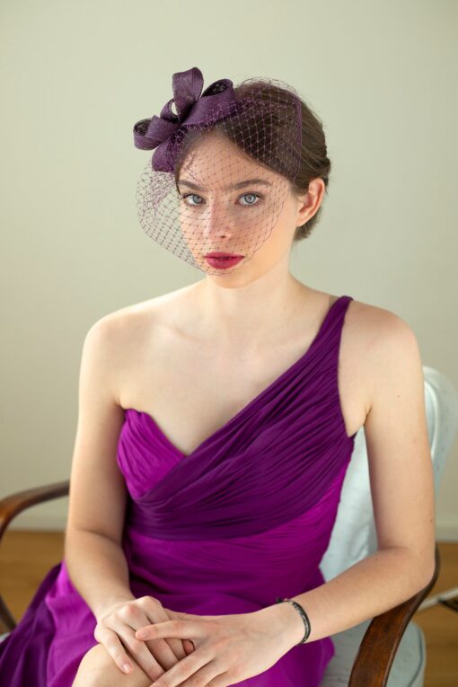 Enchanting Birdcage Veil Fascinator Adorn Your Special Occasion with Grace and Style - Image 2
