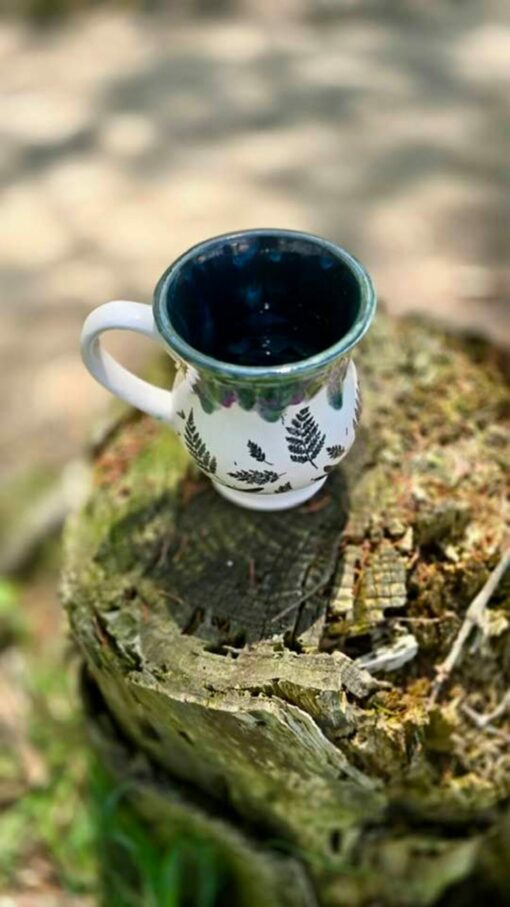 Peacock Purple Dragonfly Stoneware A Majestic Mug for Your Daily Brew - Image 5