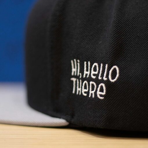 Fred the Ghost Embroidered Ghost Snapback Hat | Classic Black and Gray - Image 5