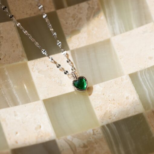 Petite Jade Heart Necklace A Timeless Treasure for Your Loved One - Image 4